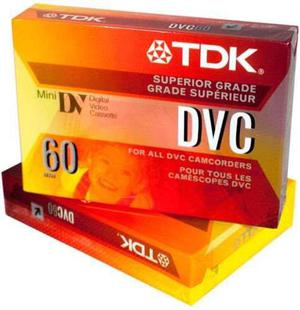 Filmadora Mini Dv------ 2 Cassette Tdk Dvc 60 X S/. 19.90