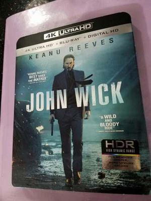 John Wick 4k Ultra Hd Nuevo Y Sellado + Blu-ray + Digital Hd
