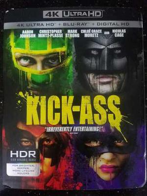 Kick Ass 4k Slipcover + Blu-ray + Digital Hd Nuevo Y Sellado