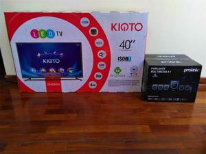 Kioto Full Hd Led Smart Tv 40 Con Home Theater Prolink