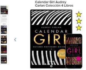 Coleccion Calendar Girl. De Audrey Carlan, 4 Libros