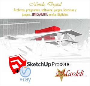 Sketchup Pro  + V-ray + Materiales + Componentes ()