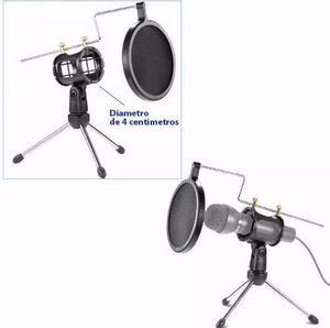 Soporte Mesa Mini Tripode Para Microfono Con Antipop Parante