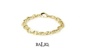 BALIQ JOYAS / PULSERA OVAL LARGA ORO 18K