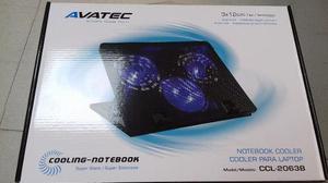 Cooler Para Laptop Ccl-2063b De 3 Ventiladores - Avatec