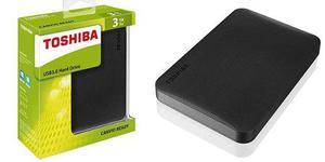 Disco Duro Externo Toshiba 3tb Canvio Basic Black