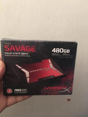 Disco Duro Solido Kingston Hyperx Savage, 480gb, Sata Nuevo