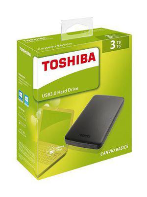 Disco Ext Toshiba 3tb Usb 3.0 Negro Canvio Basic 7.9*11.*2cm