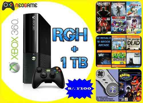 Consola Xbox 360 Rgh Con Disco Duro 1tb