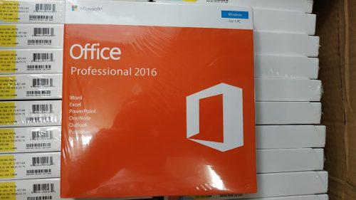 Microsoft Office 2016 Professional Plus Retail Fisico Ingles