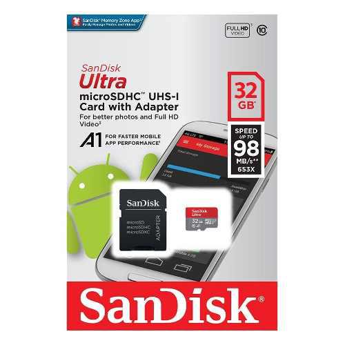 Sandisk Ultra Tarjeta Microsdhc Uhs-i 16gb Speed 98mb