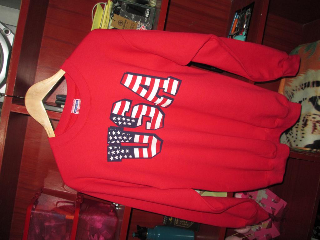Sweater ''USA'' Red Unisex