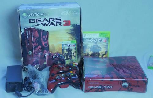 Xbox 360 Edicion Limitada Gears Of Wars 3 Con Caja Y Manual