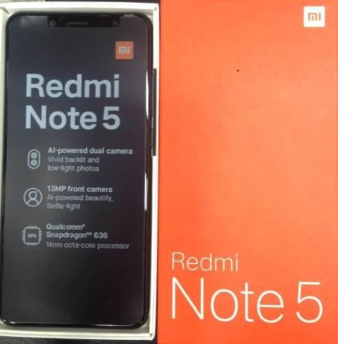 Xiaomi Redmi Note 5 64gb 4gb Ram Libres De Fabrica Tienda
