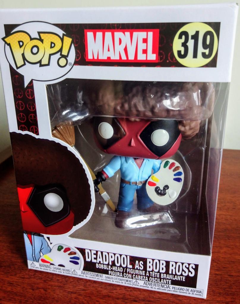 Funko Pop Deadpool As Bob Ross