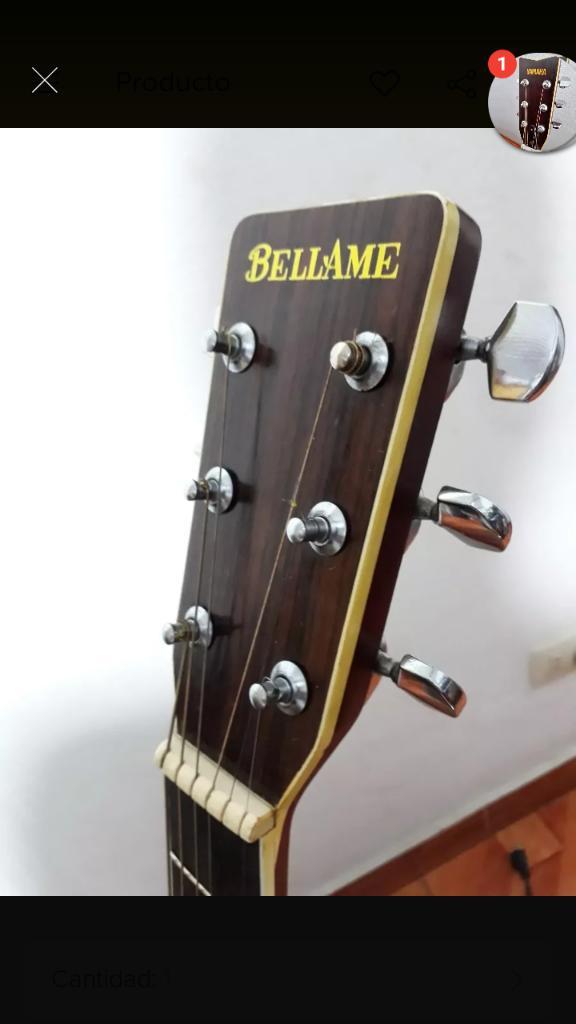 Guitarra Acústica Bellame Buen Tono