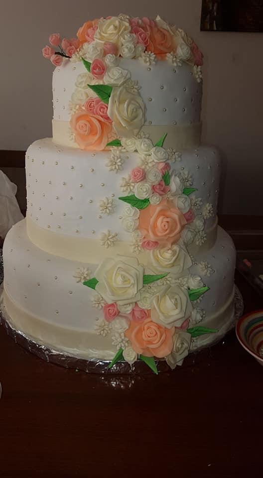 Maqueta de torta de matrimonio