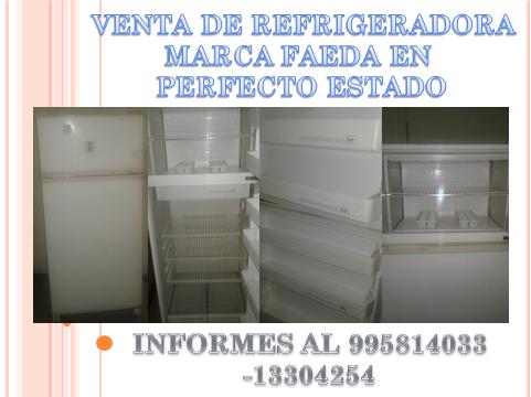 Venta de refrigeradora faeda en Lima