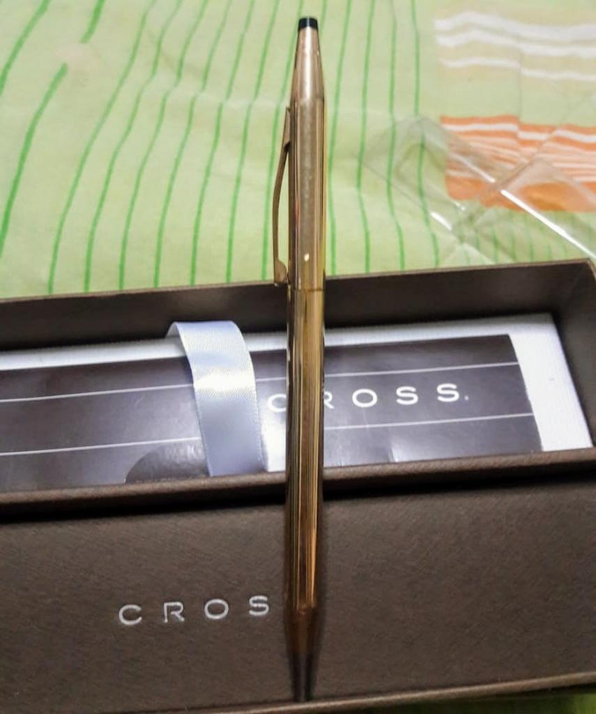 Lapicero Cross Bañado en Oro de 18 Kilat