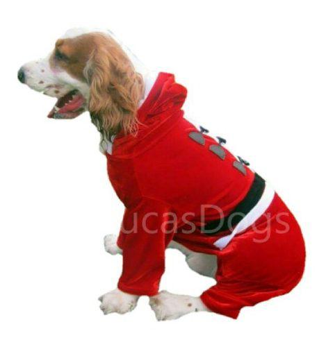 Papa Noel Enterizo Mascota Talla Xs