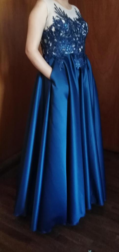 Vestido azul elegante
