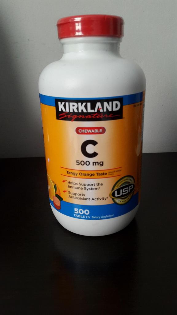 Vitamina C Masticable De 500 Mg Marca Kirkland