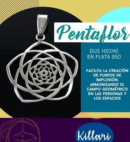 Dije Pentaflor Hecho En Plata 950