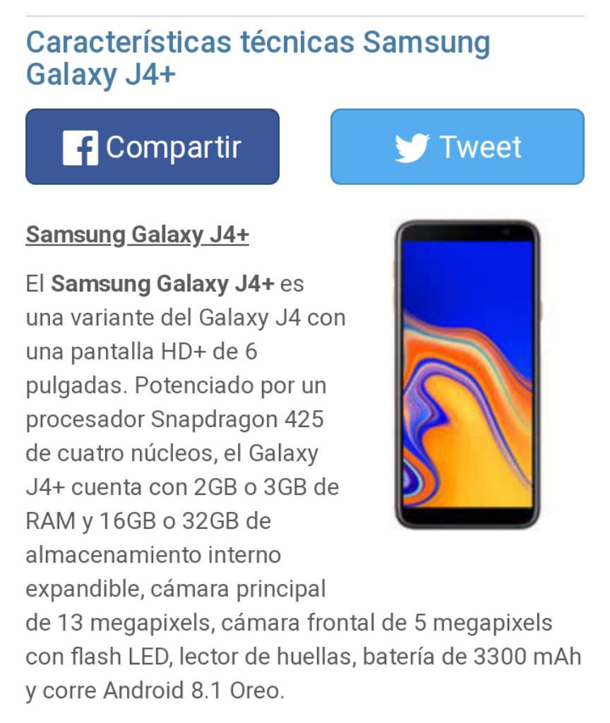 Vendo Celular Samsung J4