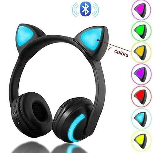 Audífono Bluetooth Modelo Kawaii Con Luces // Envio Gratis