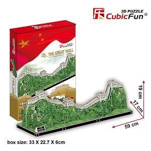 Rompecabezas 3d. Gran Muralla China. Great Wall. Cubic Fun