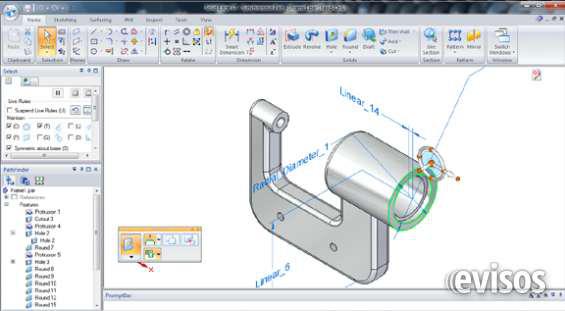 Solid edge. clases individuales en lince. para principiantes