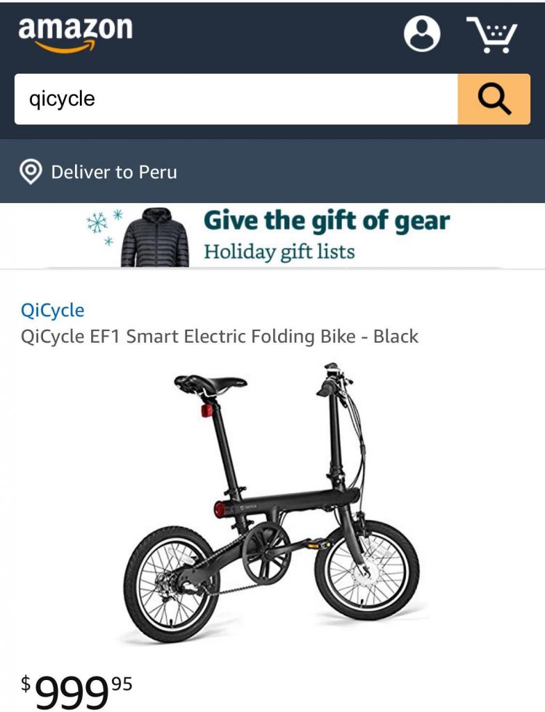 Bicicleta Xiaomi Qicycle Nueva