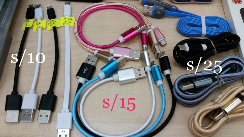 Cables Varios iPhone 8pin, V8Micro Usb, Tipo C