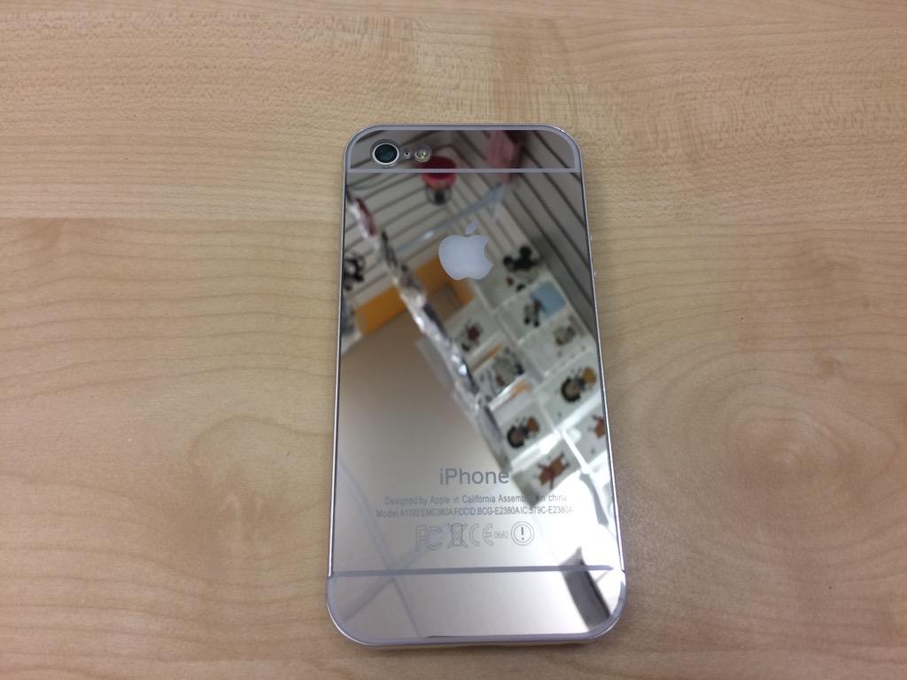 Funda Plata Espejo Marco Metal iPhone 5c