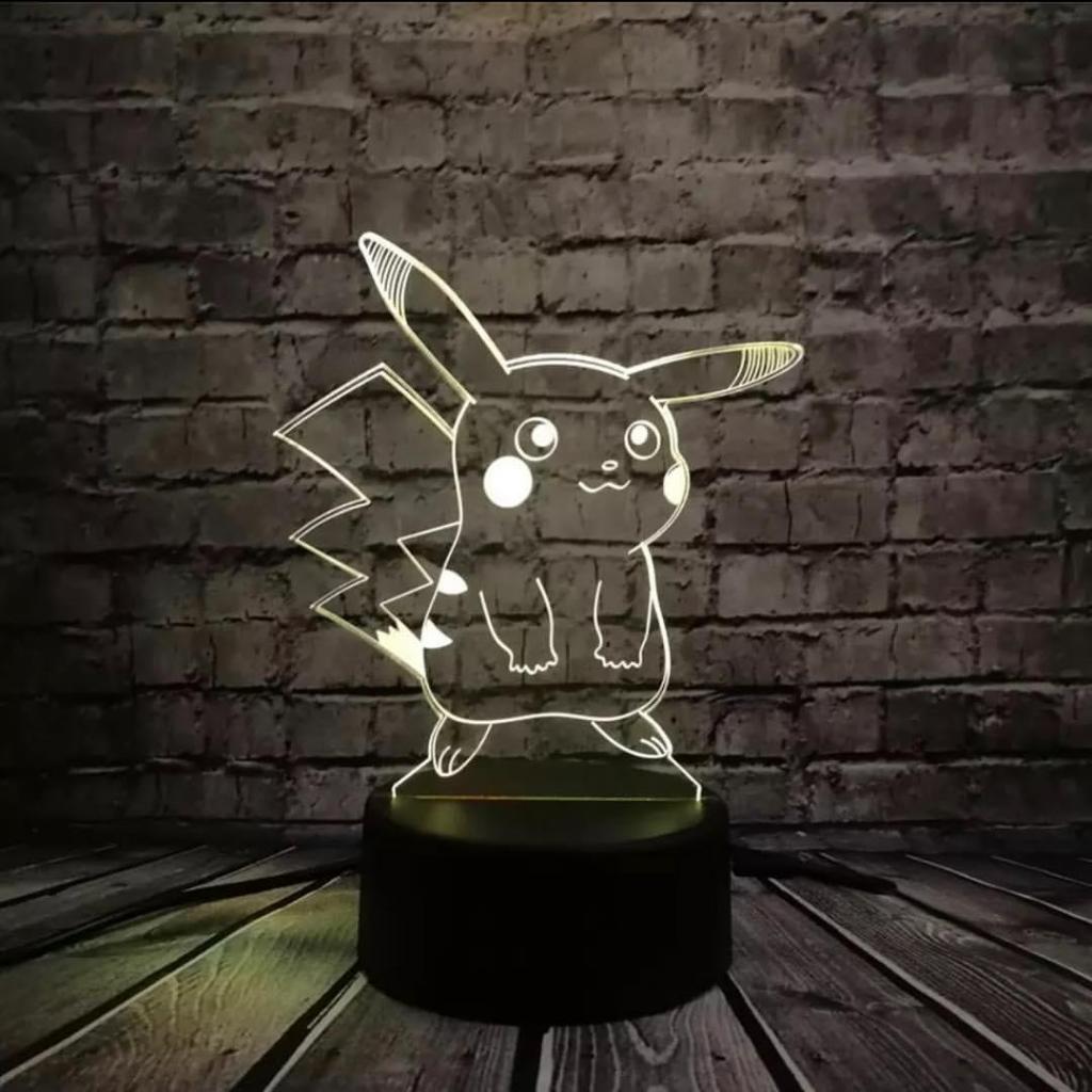Lampara LED Pikachu Touch 7 colores