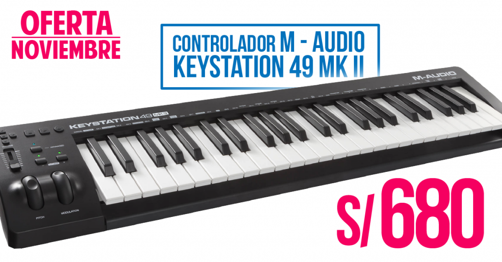 M AUDIO KEYSTATION 49 Contralador MIDI USB