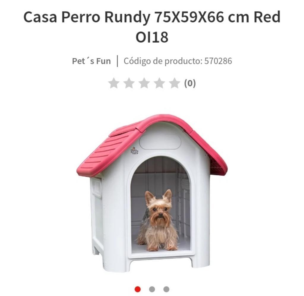 Casa Perro Rundy 75x59x66 Cm Red Oi18
