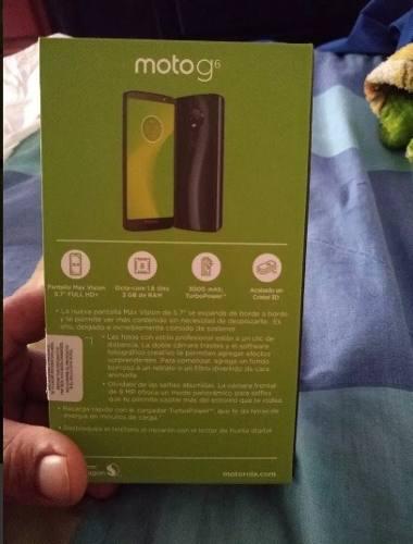 Motorola Moto G6 4g 12+5 Mp Dual 32gb 3gb Ram Nuevo