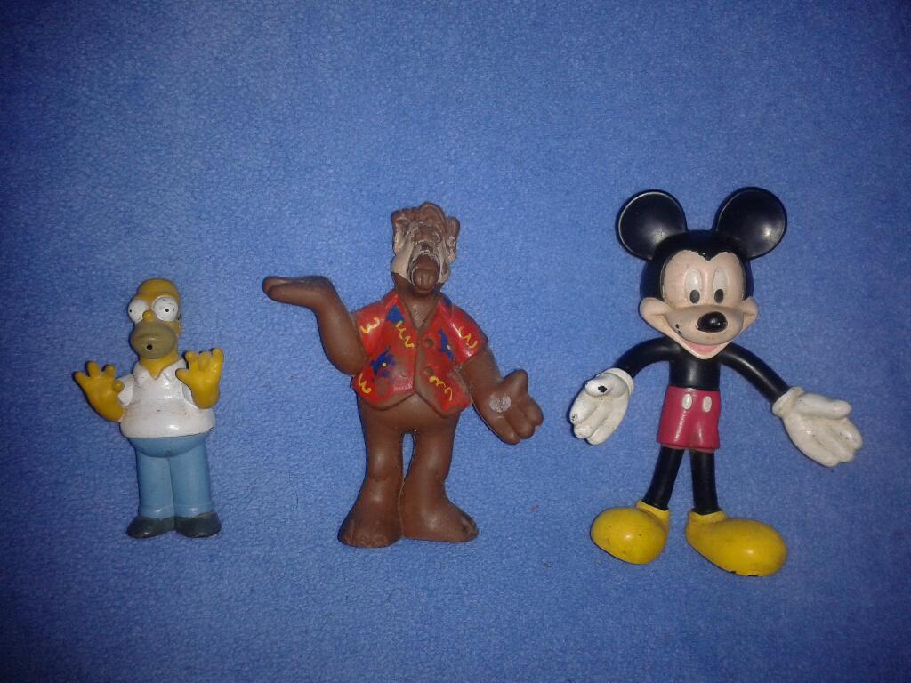 Muñecos Antiguos Alf Mickey Mouse Simpso