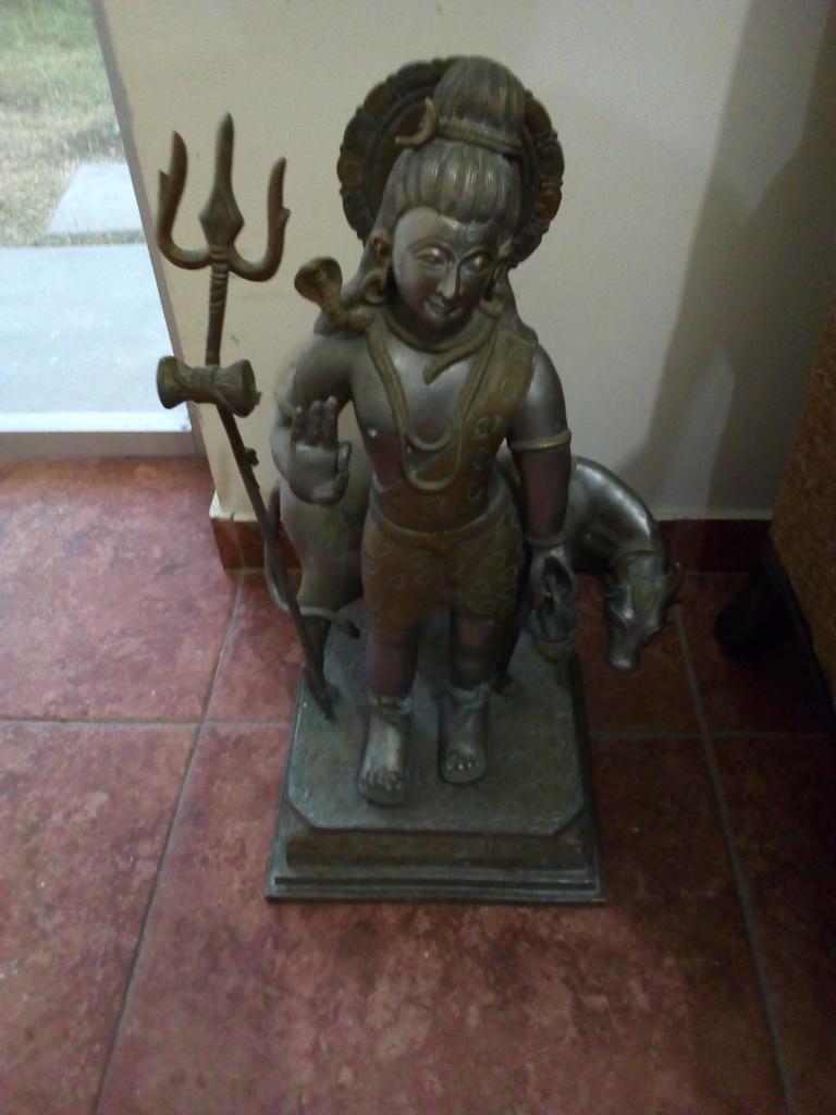 Rare German Brass Shiva Statue 23 Kilos