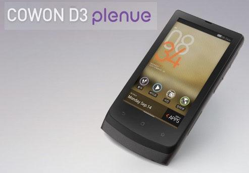 Mp4 Cowon D3 Plenue, tactil AMOLED, Android