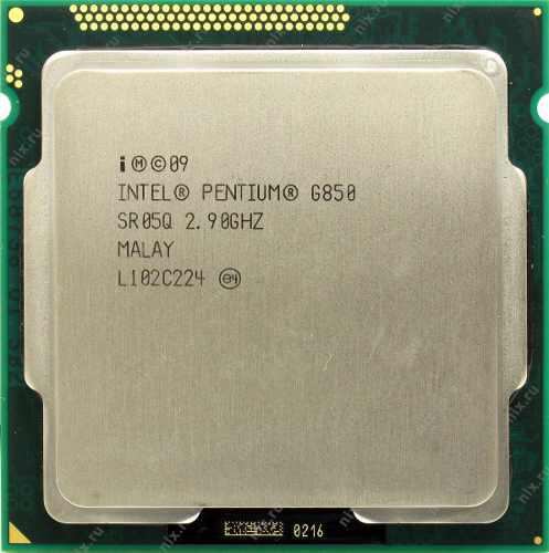 Procesador Intel Pentium G850 2.9 Ghz 1155 Cpu