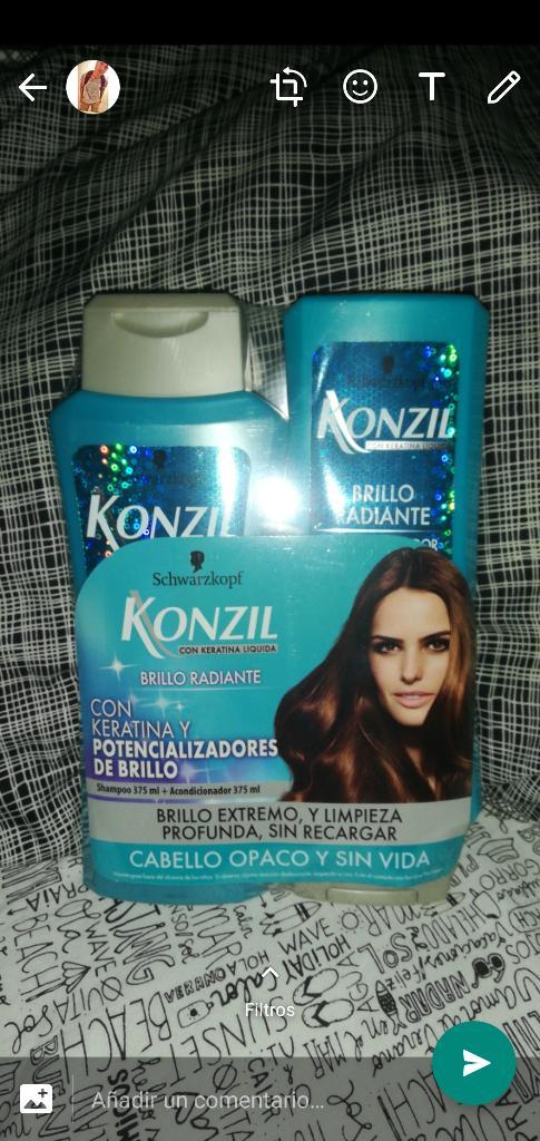 Shampoo Konzil Brillo Radiante + Acondi.