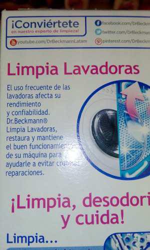 Limpia Lavadoras Carga Frontal O Superior - Mantenimiento.