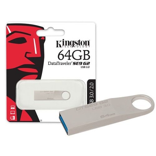 Memoria Usb Flash Kingston Datatraveler Se9 G2, 64gb, Usb 3