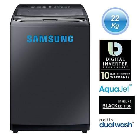 Samsung Lavadora Wa22m8700gv / 22kg - Negro