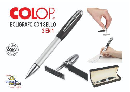 Boligrafo Con Sello Colop Deluxe S/. 120