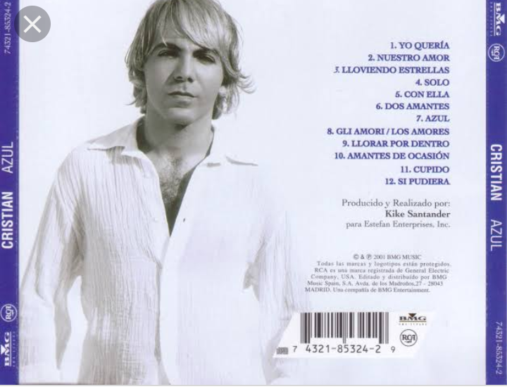 CD original de Cristian Castro
