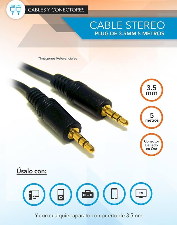 Cable Plug 3.5mm A Plug 3.5mm / 5 Metros Lince