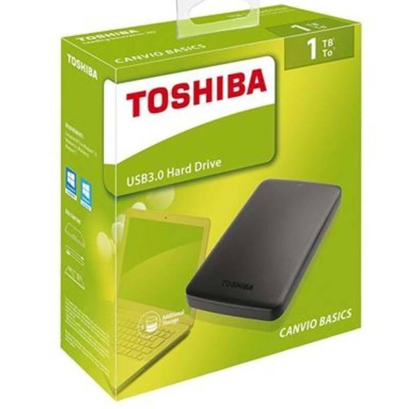 Disco duro externo Toshiba, 1 TB, USB , Negro